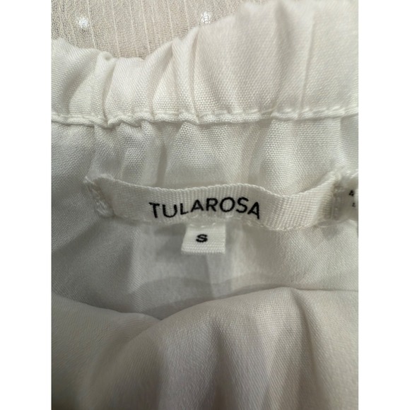 Tularosa Size Small White Sheer Embroidered Boho Sleeveless Dress - Picture 3 of 5